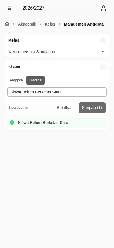 Kandidat ditandai untuk ditambahkan (mobile)