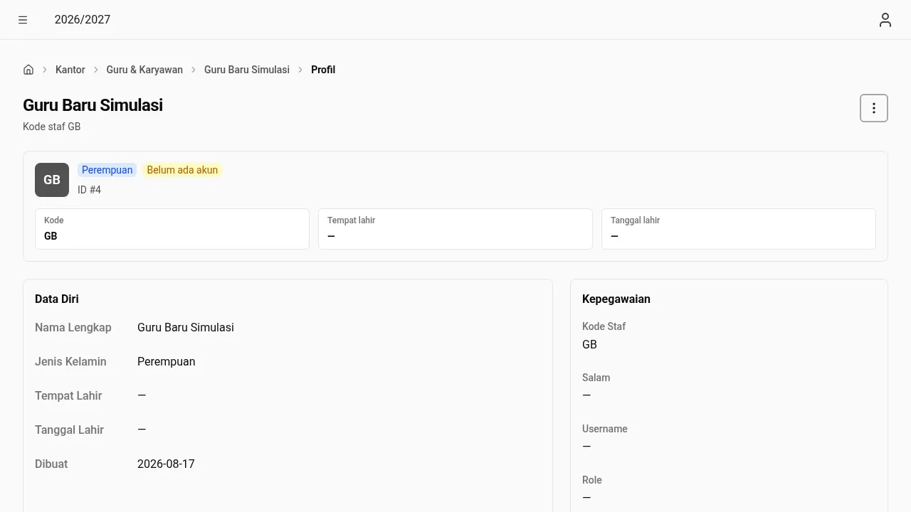 Profil staf (desktop)